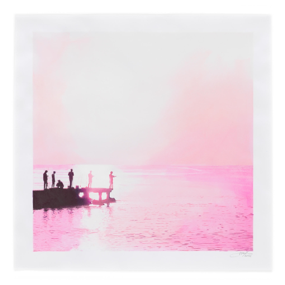 ISCA GREENFIELD-SANDERS

Fisherman ( Pink), 2021

mixed media watercolor with color pencil

14h x 14w in

Framed: 17h x 17w in

&amp;nbsp;