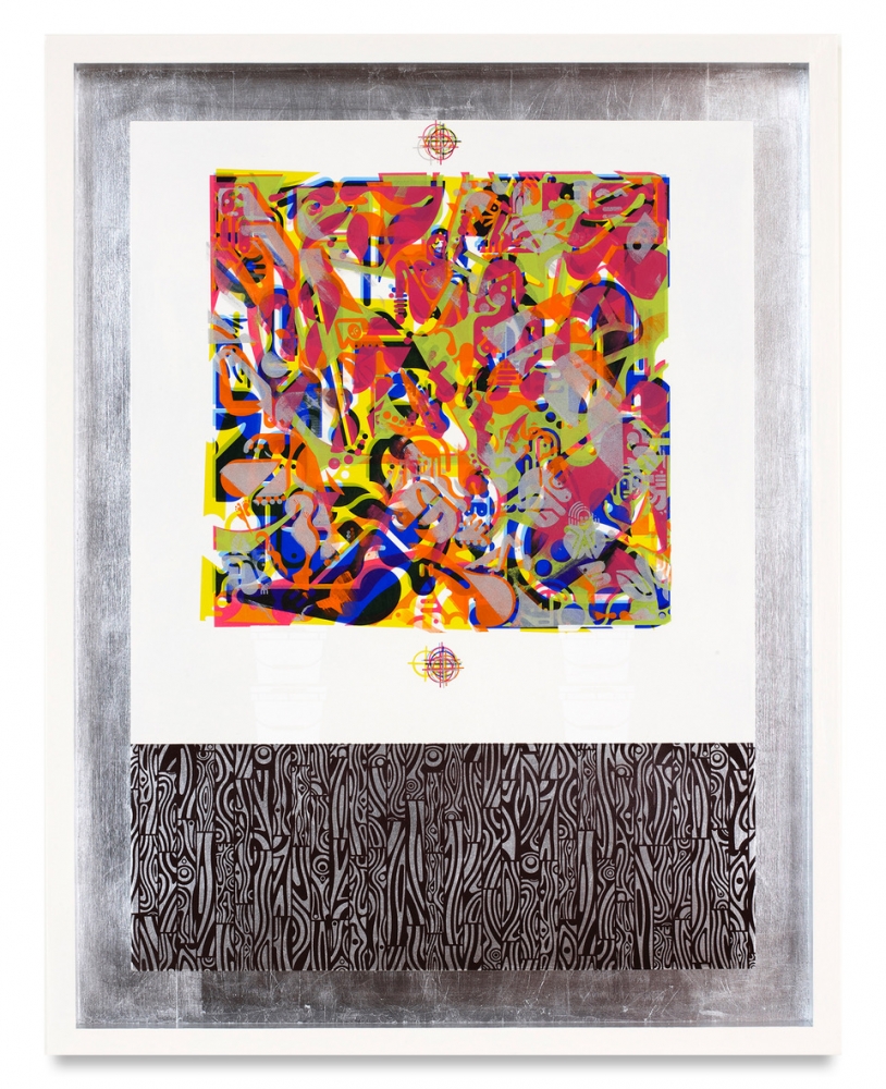 Ryan McGinness

The Disease of Life, 2014

Oil, acrylic and metal leaf on wood panel

36h x 28w in

RMG006
